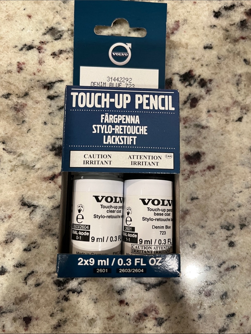 Original Volvo Touch-Up Pencil for Denim Blue Paint